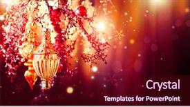  Presentation with design christmas holiday - Audience pleasing slide set consisting of new year golden decoration abstract backdrop and a wine colored foreground