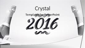  Presentation with new year - Presentation with new year graphic against champagne background and a  colored foreground