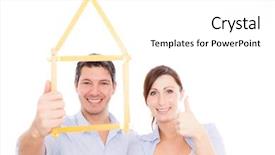  Presentation with intelligence intelligent house smart home - Cool new presentation theme with year plan - home house family backdrop and a white colored foreground