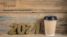  Presentation with resolutions - Audience pleasing slides consisting of new-year-resolutions-2021 backdrop and a coral colored foreground