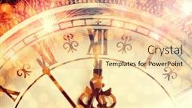  Presentation with fireworks - Slides enhanced with new-year-s-at-midnight background and a blonde colored foreground