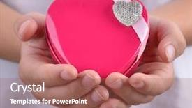  Presentation with children medical heart - Slides with new year s baby - children holding heart shaped gift background and a coral colored foreground