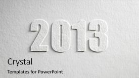  Presentation with paper cutting - Presentation design having new year template - christmas tree paper cutting design background and a light gray colored foreground