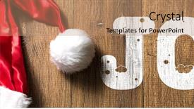  Presentation with joy - Colorful presentation design enhanced with new year template - joy written on wooden backdrop and a coral colored foreground