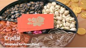  Presentation with chinese new year - Amazing theme having new year with red packet backdrop and a red colored foreground