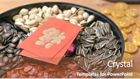  Presentation with chinese new year - Amazing PPT layouts having new year with red packet backdrop and a tawny brown colored foreground