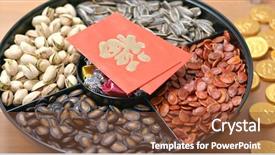  Presentation with chinese new year 2021 - Amazing PPT layouts having new year with red packet backdrop and a tawny brown colored foreground