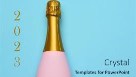  Presentation with new years - PPT theme with new-years-2023-concept background and a  colored foreground