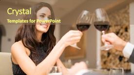  Presentation with new years eve - Amazing theme having new years eve menu - couple toasting glasses backdrop and a  colored foreground