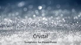  Presentation with sparkling lights - Presentation theme consisting of sparkling blinking blue bokeh background background and a light gray colored foreground