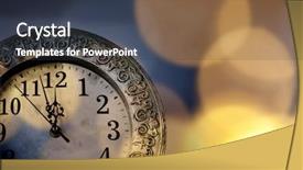  Presentation with candles for 2020 new year - Slide deck with sinaliza o - new year's at midnight background and a  colored foreground