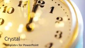  Presentation with new year - Slide deck enhanced with sinaliza o - new year's at midnight background and a  colored foreground