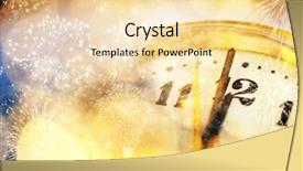  Presentation with fireworks - Theme featuring sinaliza o - new year's at midnight background and a blonde colored foreground