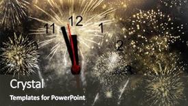  Presentation with chinese new years - Slides enhanced with sinaliza o - new year's at midnight background and a dark gray colored foreground