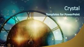  Presentation with new year - Cool new PPT layouts with sinaliza o - new year's at midnight backdrop and a ocean colored foreground