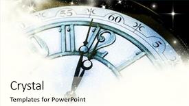  Presentation with new year - Slides having new year's at midnight background and a cream colored foreground