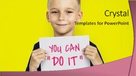  Presentation with new year - Theme enhanced with new year's party hat background and a white colored foreground