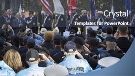  Presentation with korean war - Cool new presentation theme with new-york-11-nov-2016 backdrop and a dark gray colored foreground