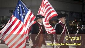  Presentation with civil war - Colorful presentation theme enhanced with new-york-11-nov-2016 backdrop and a tawny brown colored foreground