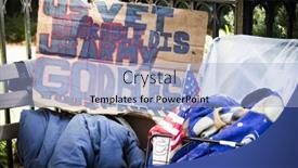  Presentation with veteran - PPT theme featuring new-york-11-nov-2016 background and a light blue colored foreground