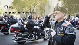  Presentation with bikers - Presentation featuring new-york-11-nov-2016 background and a mint green colored foreground