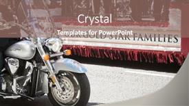  Presentation with gold star - Presentation theme having new-york-11-nov-2016 background and a violet colored foreground