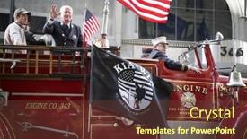  Presentation with fire department - Presentation with new-york-11-nov-2016 background and a tawny brown colored foreground