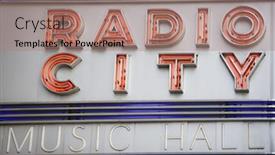  Presentation with christmas music - Colorful theme enhanced with new-york-27-mar-2016 backdrop and a coral colored foreground