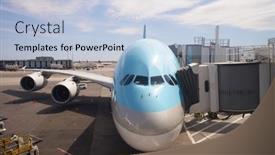  Presentation with fleet - Beautiful presentation theme featuring new-york-april-06-2016 backdrop and a light blue colored foreground