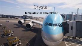  Presentation with fleet - Colorful presentation theme enhanced with new-york-april-06-2016 backdrop and a light blue colored foreground