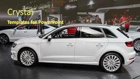  Presentation with auto - Slide deck featuring new-york-april-1-audi background and a tawny brown colored foreground