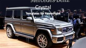  Presentation with mercedes - Presentation design consisting of new-york-april-1-mercedes background and a wine colored foreground