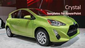  Presentation with auto - Slide set with new-york-april-1-toyota background and a wine colored foreground