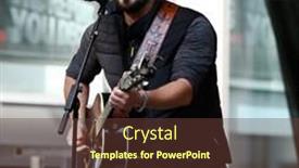  Presentation with country music - PPT layouts with new-york-aug-22-country background and a tawny brown colored foreground