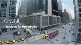  Presentation with avenue - Beautiful slide deck featuring new-york-aug-23-2014 backdrop and a gray colored foreground