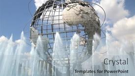  Presentation with universe - Cool new presentation theme with new-york-aug-5 backdrop and a light gray colored foreground