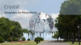  Presentation with universe - Amazing slides having new-york-aug-5 backdrop and a light blue colored foreground