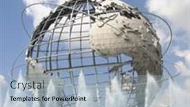  Presentation with universe - Slide deck having new-york-aug-5 background and a light blue colored foreground