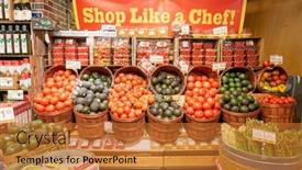  Presentation with food city - Audience pleasing slides consisting of new-york-circa-march-2016 backdrop and a gold colored foreground