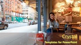  Presentation with seattle - Presentation theme having new-york-circa-march-2016 background and a tawny brown colored foreground