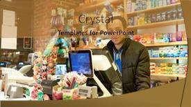  Presentation with food city - Slide set consisting of new-york-circa-march-2016 background and a gold colored foreground