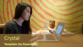  Presentation with woman world - 