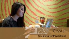  Presentation with woman world - 