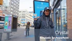  Presentation with telecommunications - Amazing PPT layouts having new-york-circa-march-2016 backdrop and a ocean colored foreground
