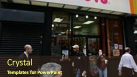  Presentation with franchise - Amazing PPT theme having new-york-city-april-19 backdrop and a tawny brown colored foreground