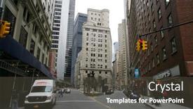  Presentation with friday - PPT theme having new-york-city-april-19 background and a dark gray colored foreground