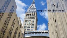  Presentation with building insurance - Theme consisting of new-york-city-august-24 background and a teal colored foreground