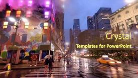  Presentation with now - Cool new slide set with new-york-city-august-27 backdrop and a tawny brown colored foreground