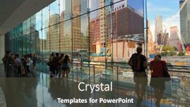  Presentation with world trade center - Colorful presentation design enhanced with new-york-city-august-29 backdrop and a dark gray colored foreground