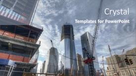  Presentation with world trade center - 